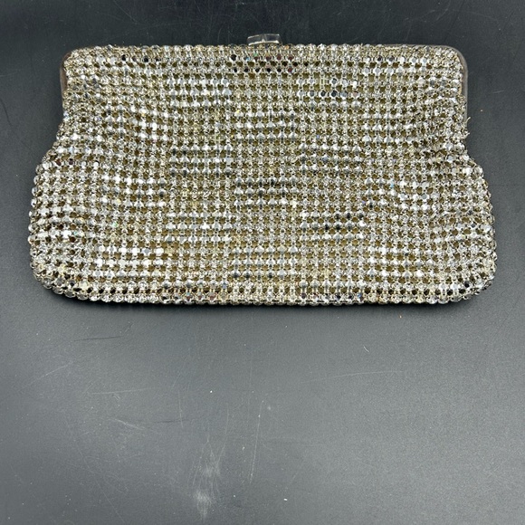 Vintage Walborg W Germany rhinestone & faux diamond Clutch - Picture 4 of 7